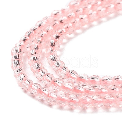 Transparent Glass Beads Strands GLAA-H021-03-07-1