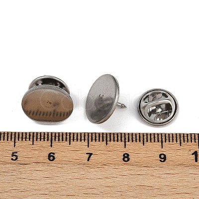 304 Stainless Steel Butterfly Clutches Pin Backs STAS-P262-03P-04-1