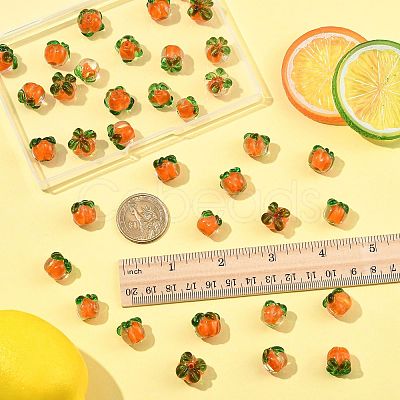 36Pcs Autumn Theme Handmade Lampwork Beads LAMP-FS0001-70-1