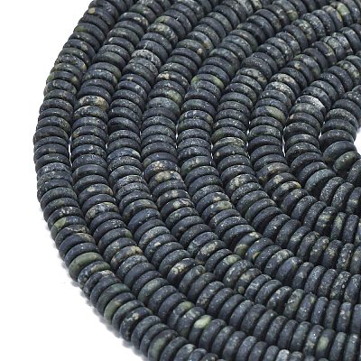 Frosted Natural Kambaba Jasper Beads Strands G-K389-C32-01-1