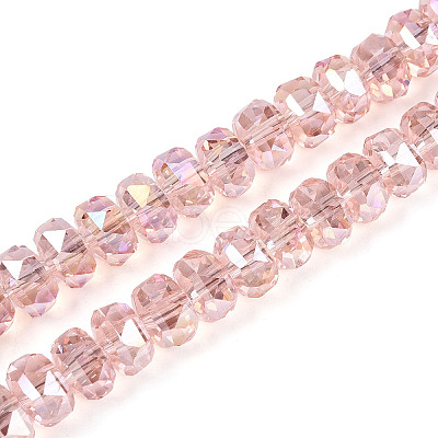 Electroplate Glass Beads Strands X-EGLA-T021-20J-1