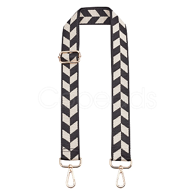 Geometric Pattern Adjustable Polyester Bag Strap FIND-WH0092-33B-1