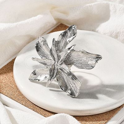 Flower Alloy Adjustable Rings for Women LS-RJEW-B108-01P-1