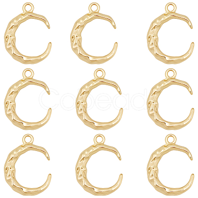 10Pcs Brass Pendants FIND-BBC0004-98-1