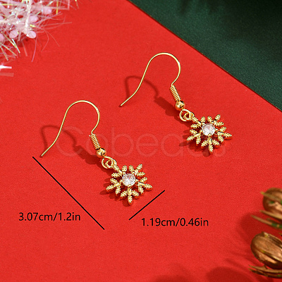 Brass Dangle Earrings XP1117-4-1