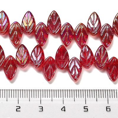 Electroplate Glass Beads Strands EGLA-B004-02A-AB08-1