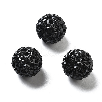Acrylic Rhinestone Ball Beads OACR-A035-01O-1