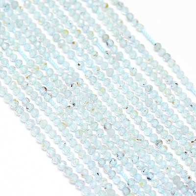Natural Blue Topaz Beads Strands X-G-G914-2mm-12-1
