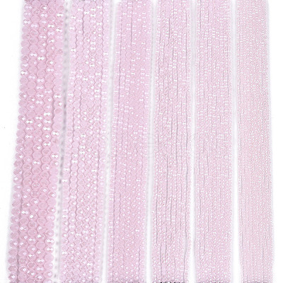 Electroplate Glass Beads Strands EGLA-A044-J1mm-A02-1