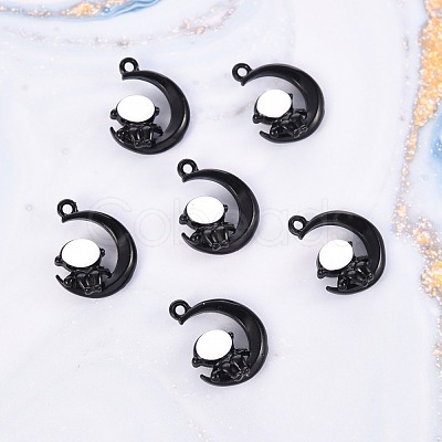 Baking Paint Alloy Pendants X-PALLOY-R136-04A-1