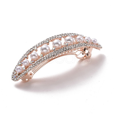 Alloy Crystal Rhinestone Hair Barrettes PHAR-D012-02LG-1