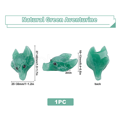 Natural Green Aventurine Pendants G-SC0001-20D-1