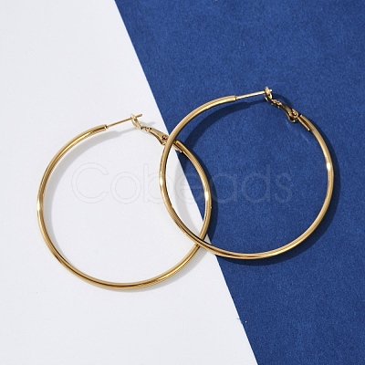 201 Stainless Steel Hoop Earrings LS-EJEW-F188-24G-C-1