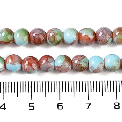 Baking Paint Glass Bead Strands X-GLAA-H031-01A-04-1