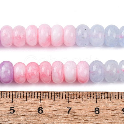 Gradient Color Natural White Jade Beads Strands G-NH0006-A12-01-1