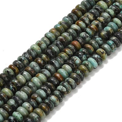 Natural African Turquoise(Jasper) Beads Strands G-L635-A40-4x2mm-1