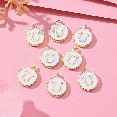 Golden Plated Alloy Charms X-ENAM-S118-01U-1