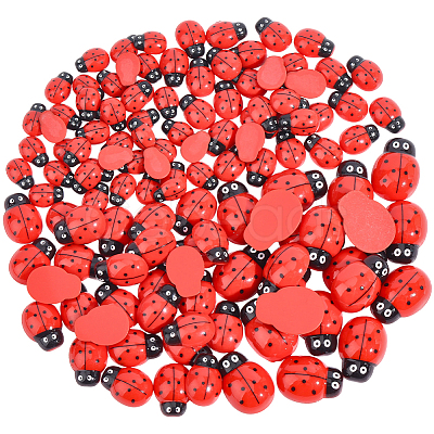 120Pcs 4 Styles Opaque Resin Cabochons CRES-PA0001-03-1