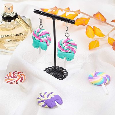 Handmade Polymer Clay Big Pendants CLAY-NB0001-25-1