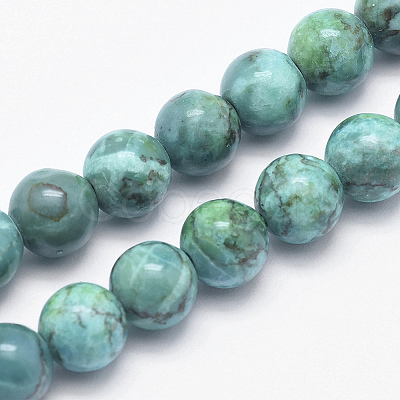Natural Marble Beads Strands X-G-K211-6mm-A-1