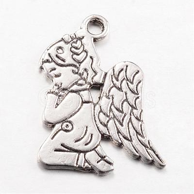 Tibetan Style Alloy Pendants TIBEP-Q063-08AS-RS-1