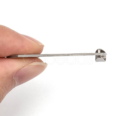 Non-Tarnish 201 Stainless Steel Rounded Rectangle Mirror Polished Finish Stamping Blank Tag Pendants STAS-S030-03-1