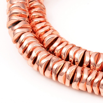 Electroplated Non-magnetic Synthetic Hematite Beads Strands G-F682-09-RG-1