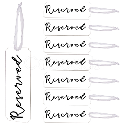 Acrylic Seat Reservation Sign Hanging Ornaments AJEW-WH0534-61B-1