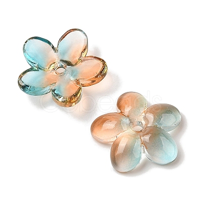 Transparent Spray Paint Glass Beads GLAA-Z011-07I-1