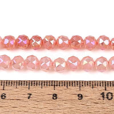 Anti-Tarnish Electroplate Glass Beads Strands GLAA-N064-6mm-04-1