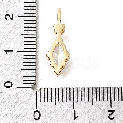 Brass Glass Pendants KK-U061-20G-M-1