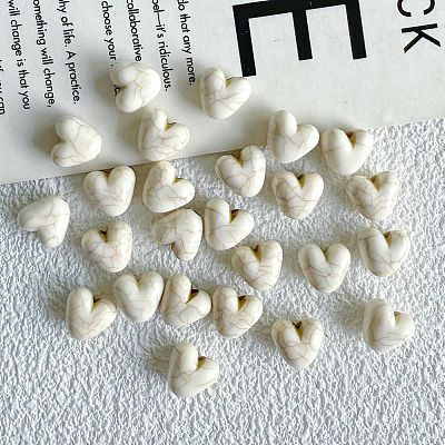 Synthetic Howlite Beads G-V001-001F-1