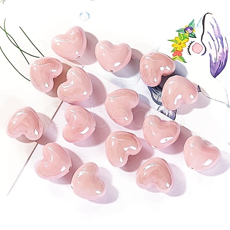 Handmade Porcelain Bright Glazed Beads PW-WG20130-10-1