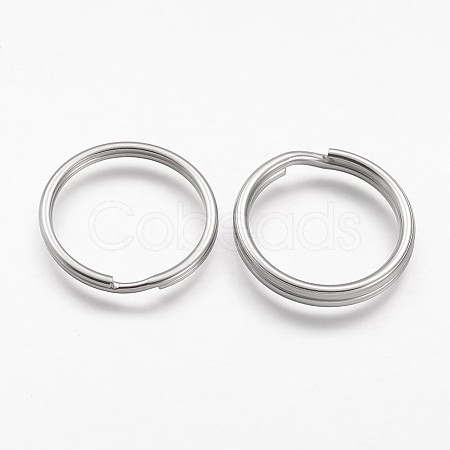 Tarnish Resistant 304 Stainless Steel Split Key Rings STAS-F041-35-1