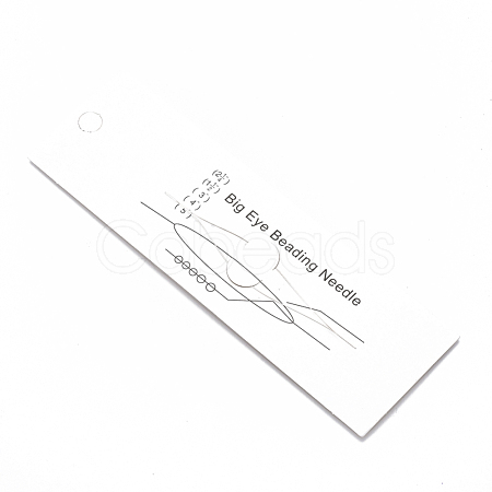 Iron Big Eye Beading Needles TOOL-N006-02-1