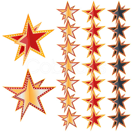 24Pcs 3 Colors Paper Display Decorations DIY-DC0004-12-1