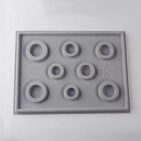 8 Sizes Plastic Rectangle Bracelet Design Board TOOL-D052-01-1