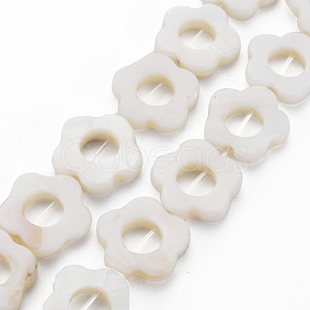 Freshwater Shell Beads Frames Strands LS-SHEL-T009-14A-1