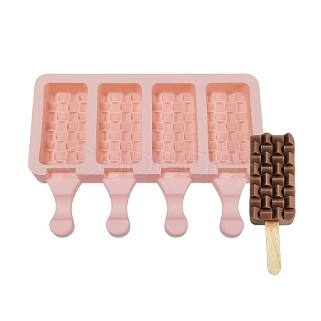 Food Grade DIY Rectangle Ice-cream Silicone Molds DIY-D062-05C-1
