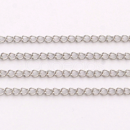 Tarnish Resistant 304 Stainless Steel Curb Chains CHS-Q001-11A-1