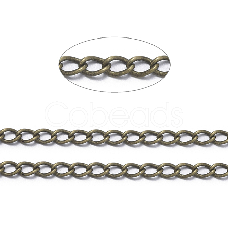 Brass Twisted Chains CHC-Q001-3x2mm-AB-1