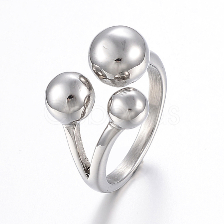 Tarnish Resistant 304 Stainless Steel Finger Rings RJEW-H125-12G-16mm-1