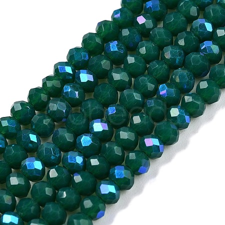 Electroplate Opaque Solid Color Glass Beads Strands LS-EGLA-A044-P2mm-L09-1
