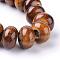 Handmade Porcelain Beads, Bright Glazed Porcelain, Rondelle, Peru, 15~16x9~10mm, Hole: 5~6mm