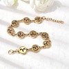 12 Constellations 304 Stainless Steel Link Chain Bracelets BJEW-I239-01G-06-2