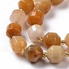 Natural Topaz Jade Beads Strands G-G990-F14-4