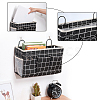 Tartan Pattern Polycotton Bedside Caddy for Student Dorm AJEW-WH0001-81-5