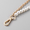 Plastic Imitation Pearl Beaded Double Strand Bag Handles DIY-WH0449-21B-G-2