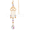 1Pc Faceted Glass Sun Catcher Pendant Decorations AJEW-TA0002-91-1