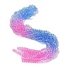 Transparent Painted Glass Beads Strands DGLA-A034-T6mm-A08-1